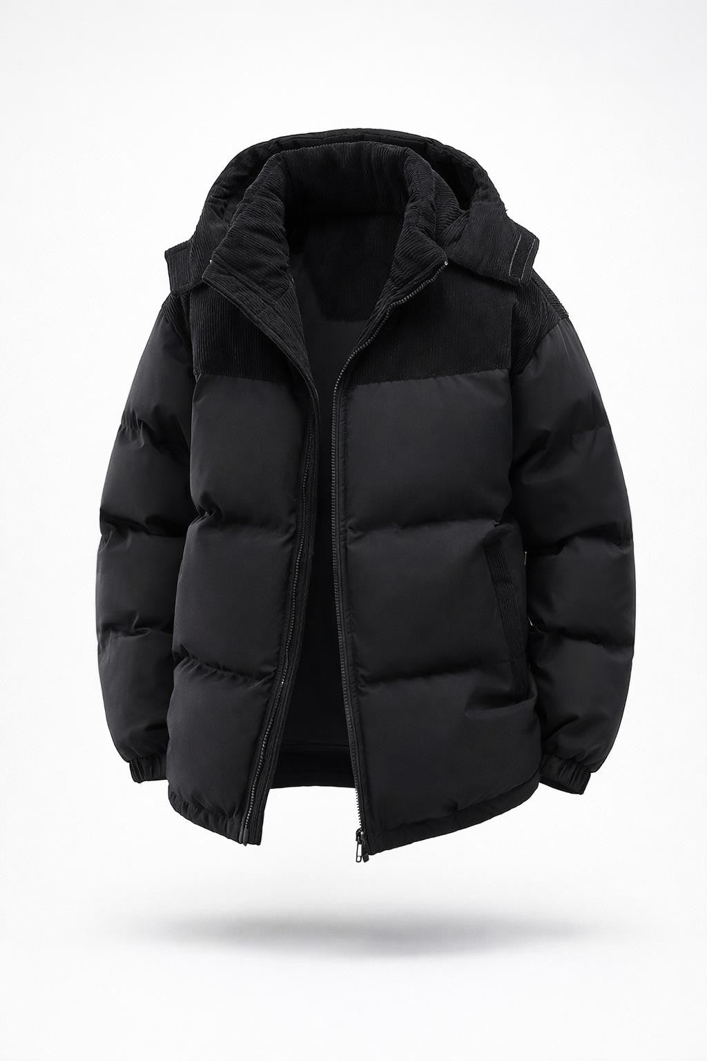Men's Color Block Winter Jacket - product