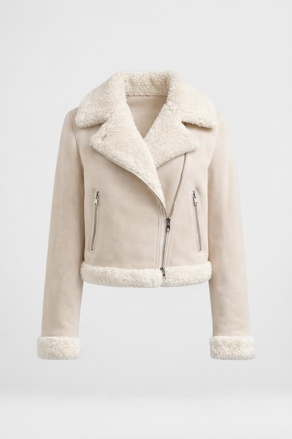 Casual Long-Sleeve Fleece-Lined Jacket - product